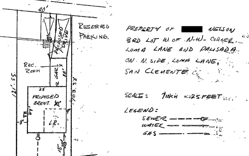 Original Floorplan, 1958